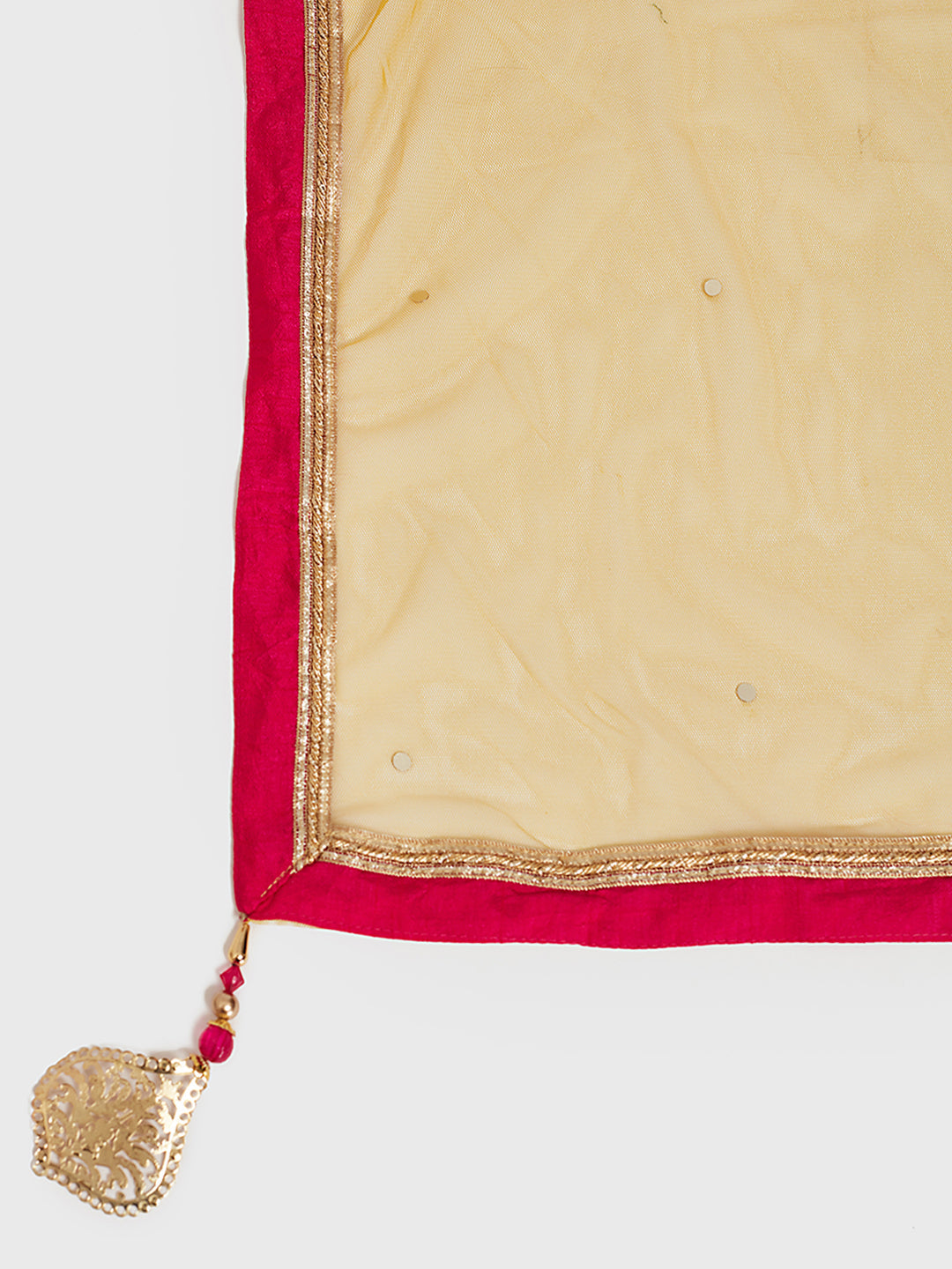 Neerus Yellow embellished anarkali sharara set - detail view 2