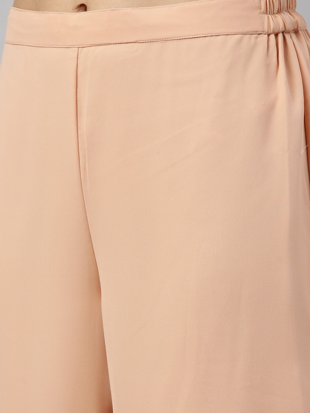 Neerus Pink georgette embroidered anarkali suit set - detail view 5