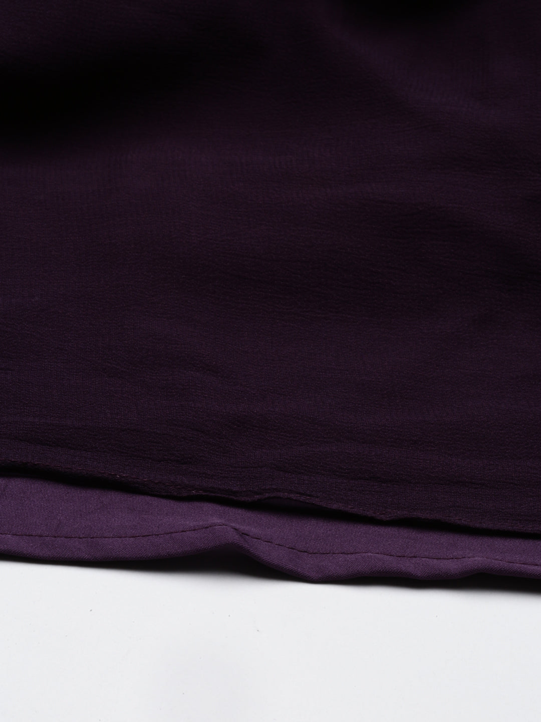Neerus Purple georgette straight kurti - detail view 4