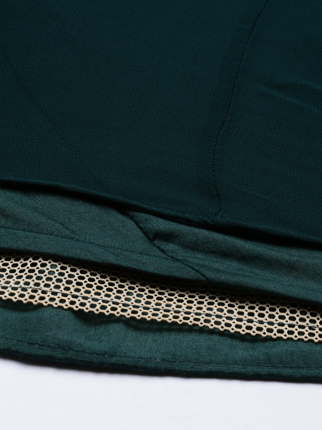 Neerus Green georgette anarkali dress - detail view 6