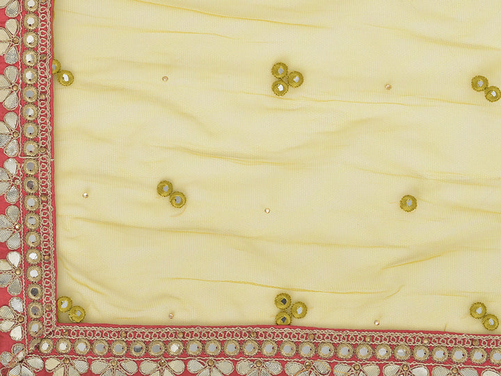 Neerus Green georgette chikankari kurta set - detail view 3