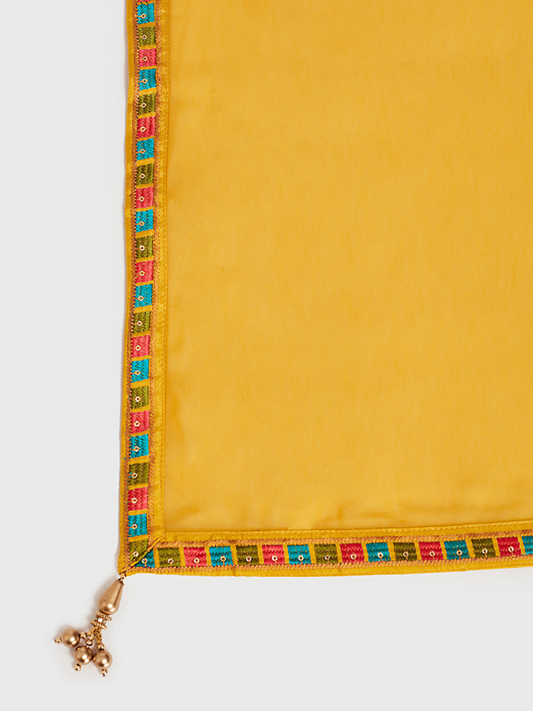 Neerus Yellow embellished anarkali sharara set - detail view 3