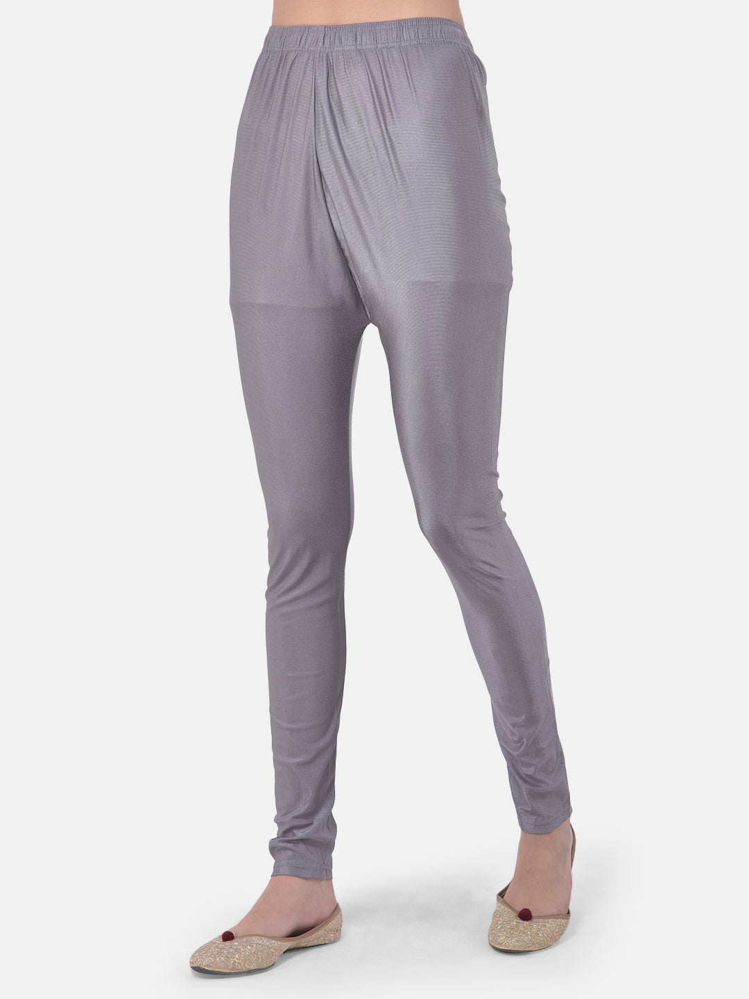 Neerus Grey Chanderi straight co-ord suit set - detail view 3