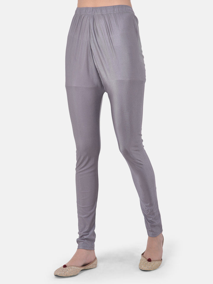 Neerus Grey Chanderi straight co-ord suit set - detail view 3