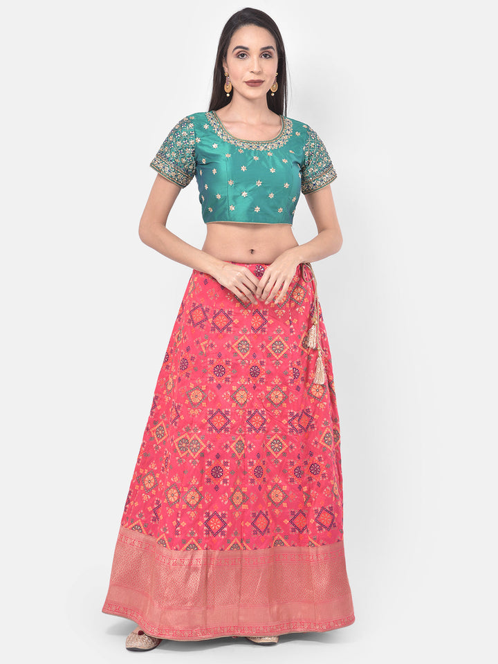 Neerus Multi embellished lehenga set - detail view 4