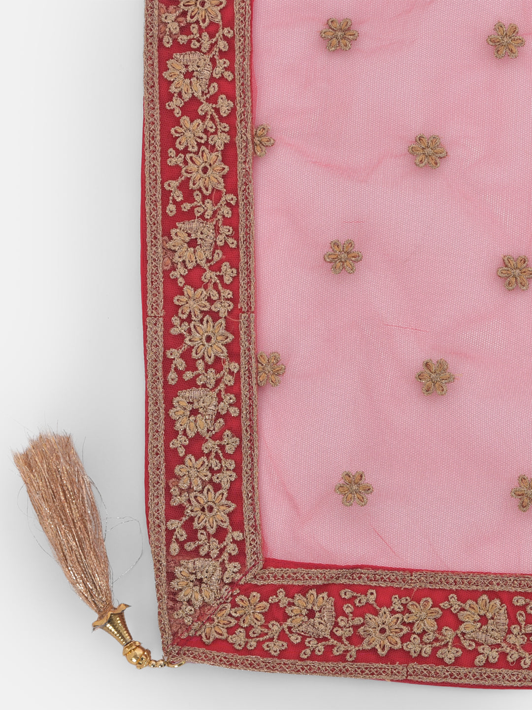 Neerus Beige net embellished lehenga set - detail view 4