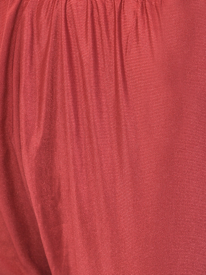 Neerus Pink silk embroidered anarkali suit set - detail view 2