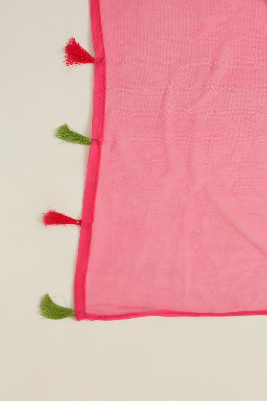 Neerus Pink georgette embellished kurta set - detail view 3