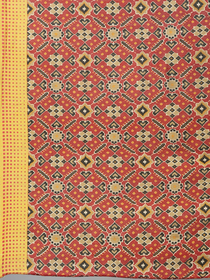 Neerus Yellow modal embellished kurta set - detail view 6