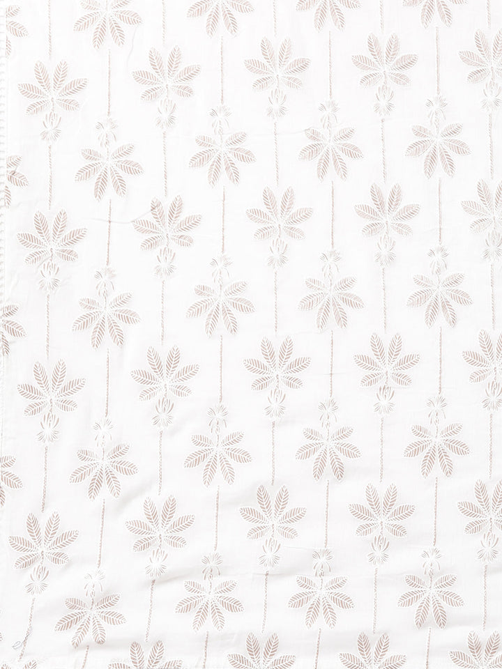 Neerus Brown printed straight suit set - detail view 5