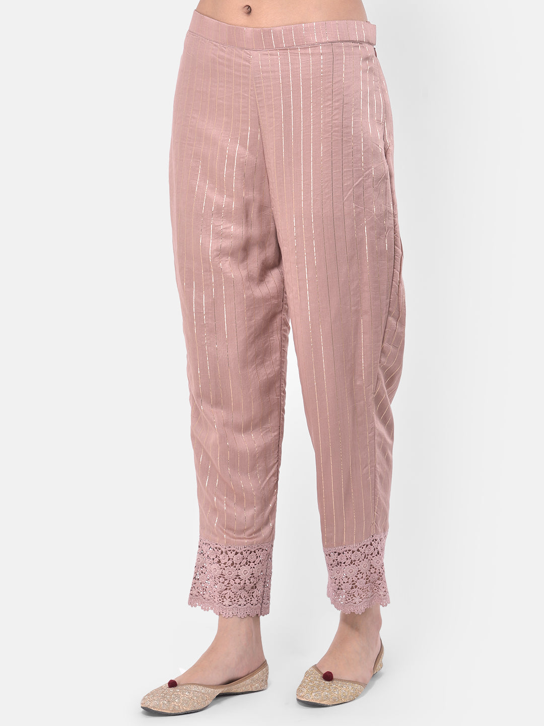 Neerus Pink Georgette Embroidered Suit Set - detail view 3