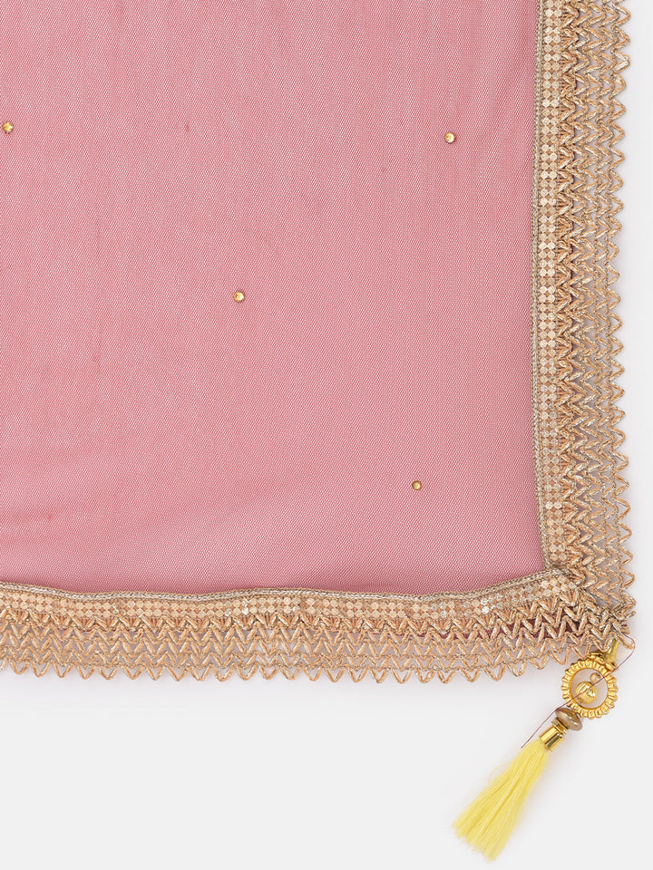 Neerus White Georgette Embroidered Sharara Set - detail view 4