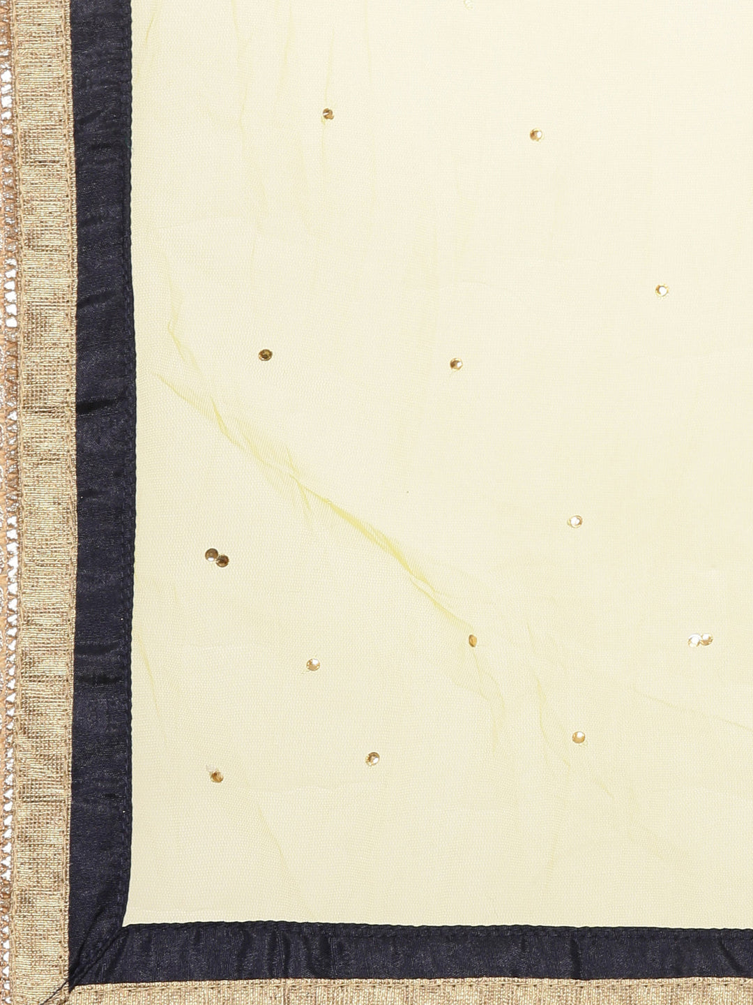 Neerus Yellow net embellished lehenga set - detail view 1