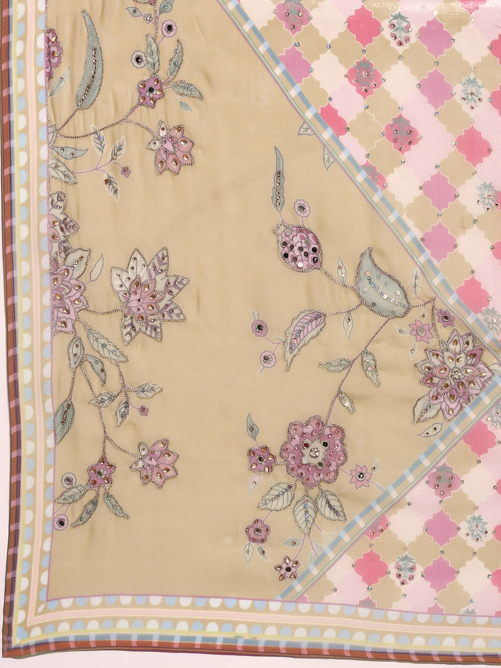 Variyali Green Organza Beads And Sequins Ghagra Set