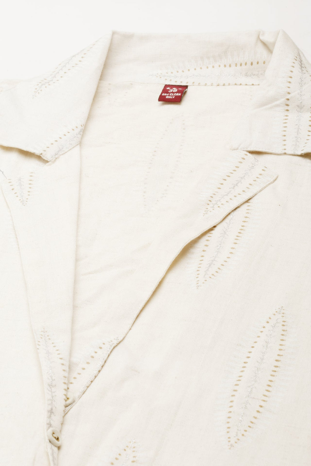 Neerus Beige solid maxi dress - detail view 2