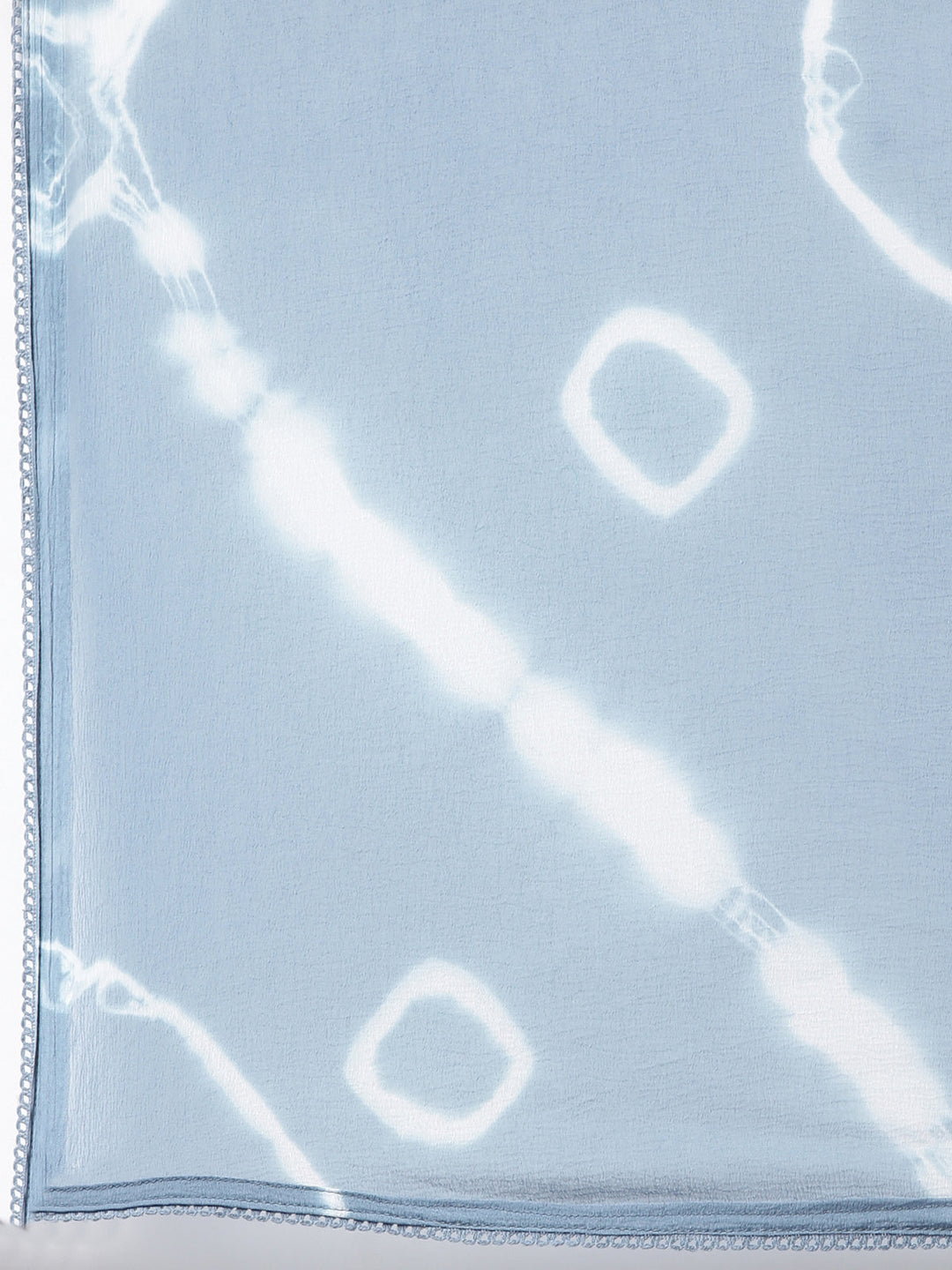 Neerus Multi printed mirror work pleated suit set - detail view 4