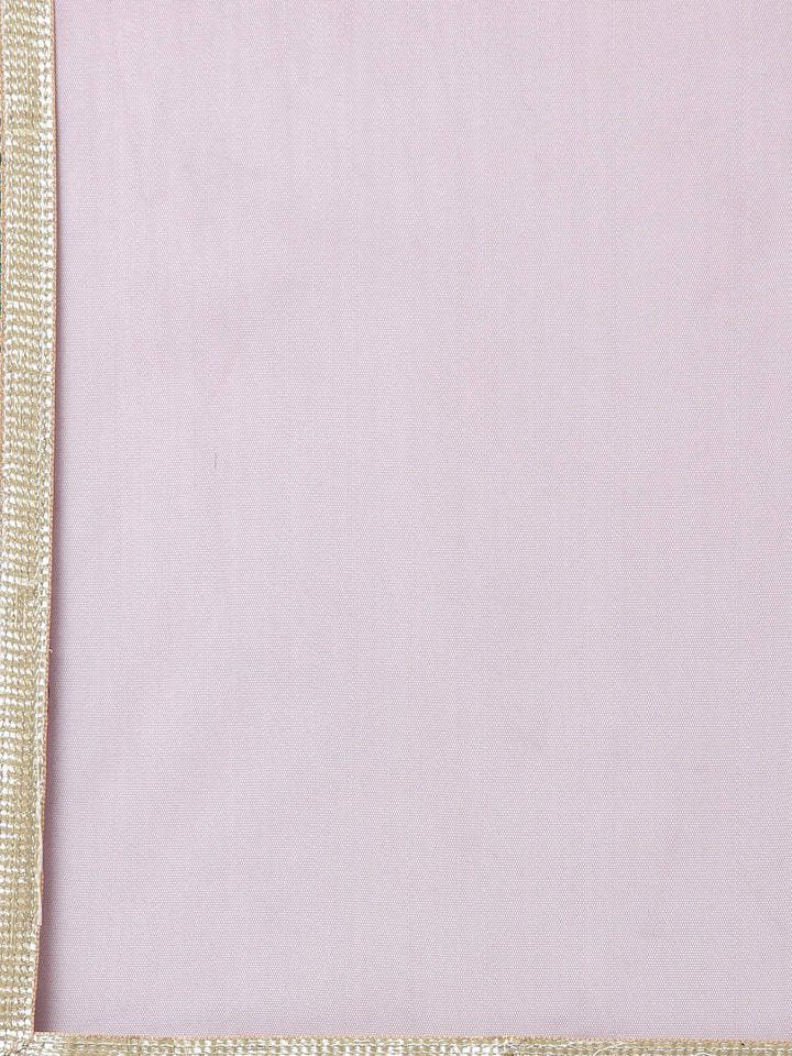 Neerus Brown rayon printed sharara set - detail view 3