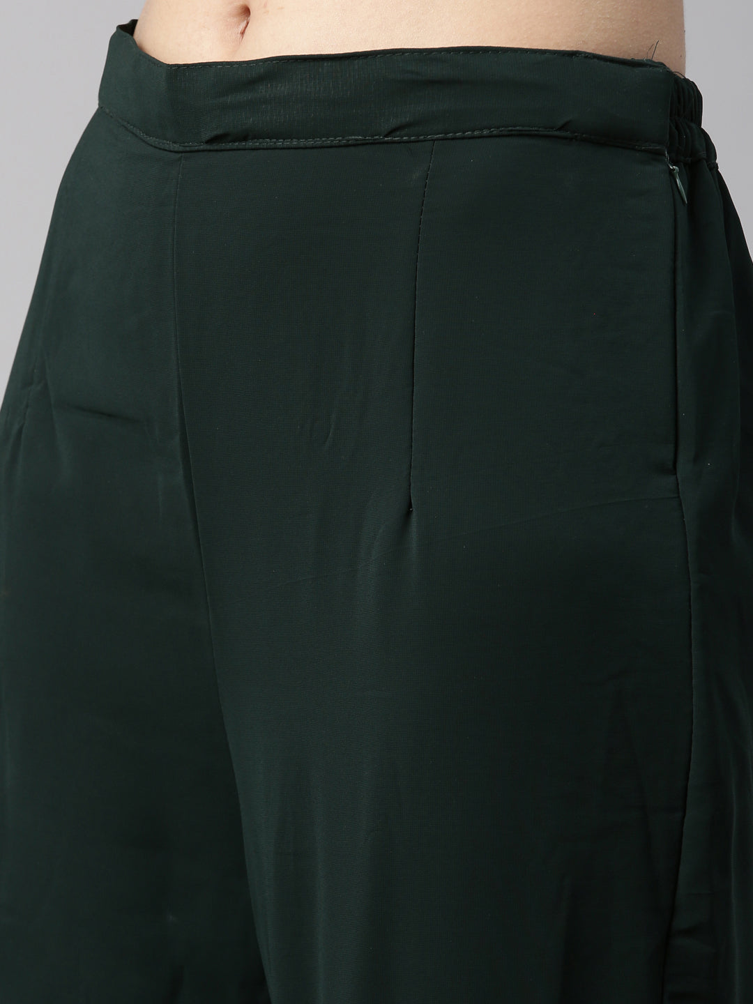 Neerus Green georgette printed kurta set - detail view 2