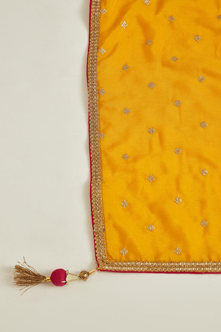 Neerus Green georgette embellished lehenga set - detail view 4