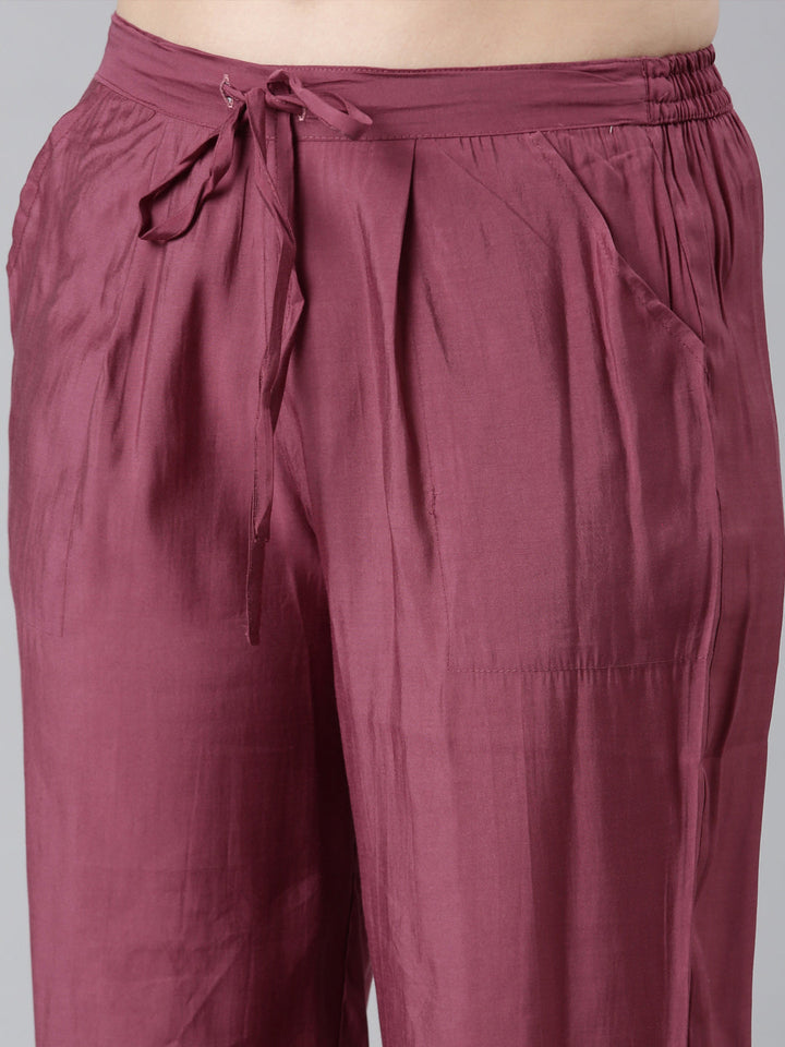 Neerus Pink printed floral suit set - detail view 3
