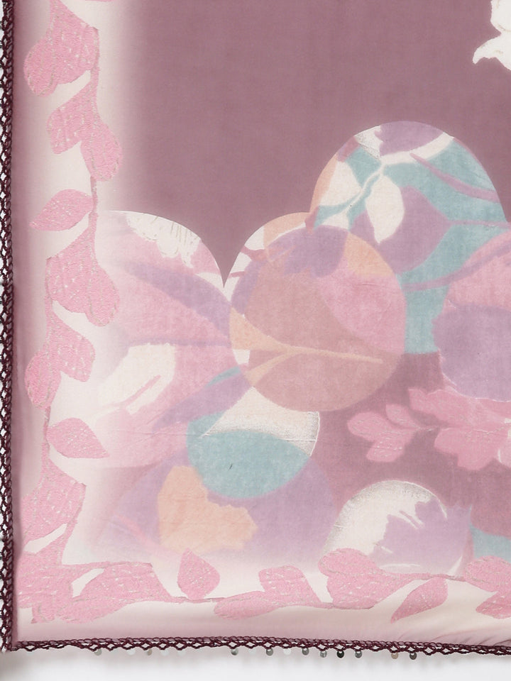 Neerus Pink printed floral suit set - detail view 4