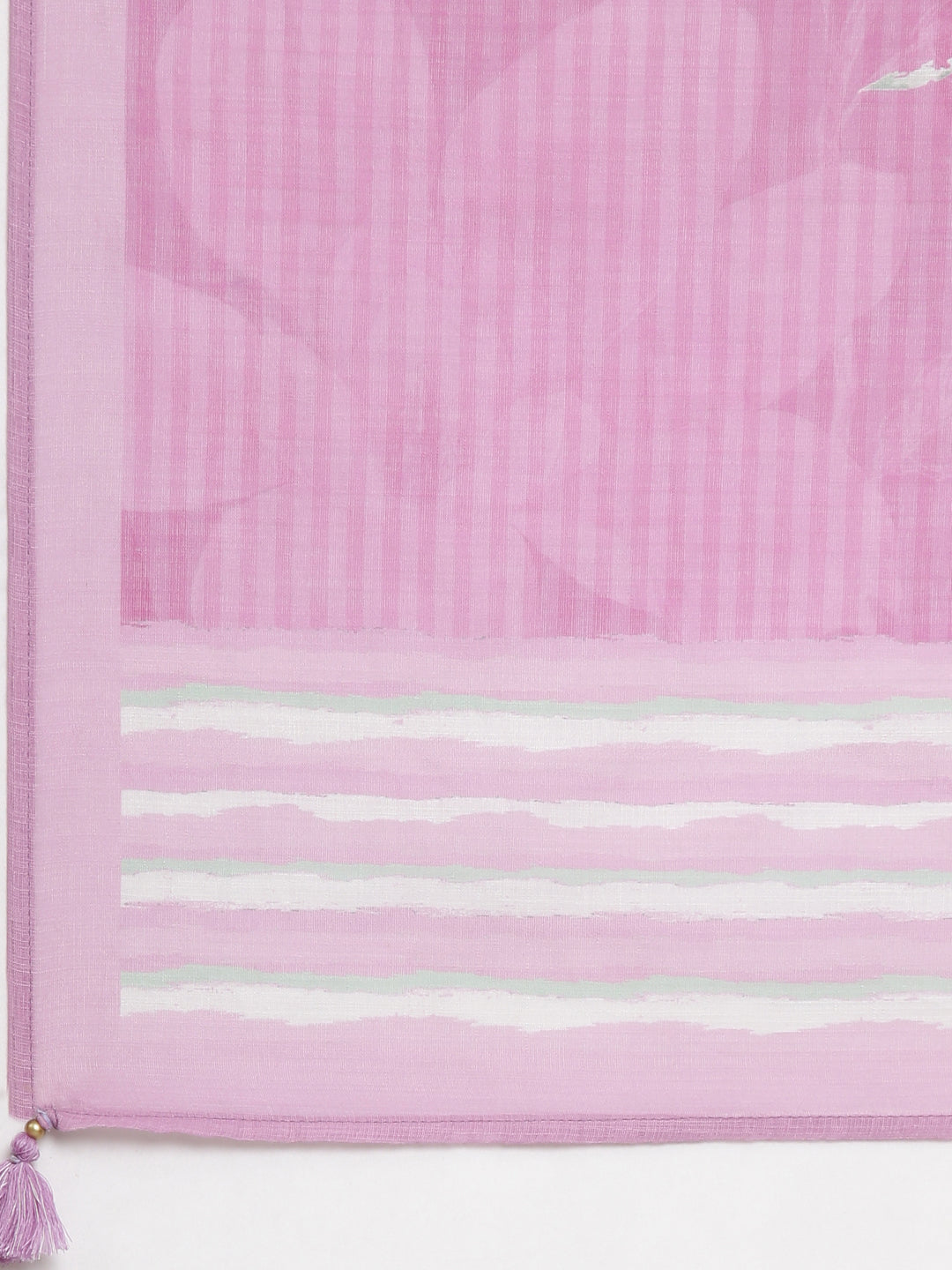 Neerus Purple linen printed suit set - detail view 5