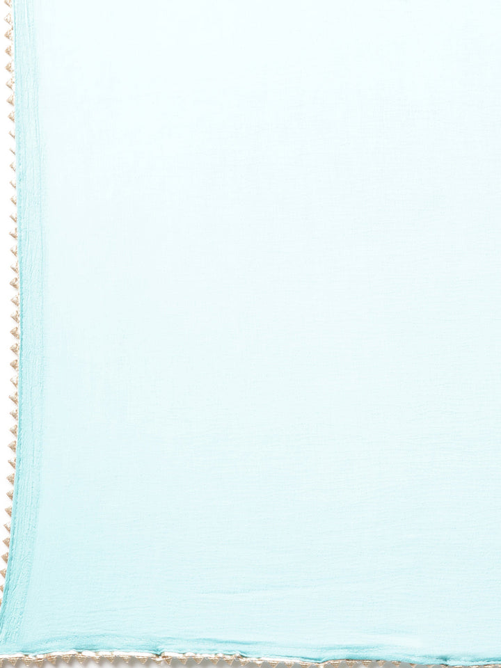 Neerus Sea Green Panelled Straight Bandhani Readymade suits