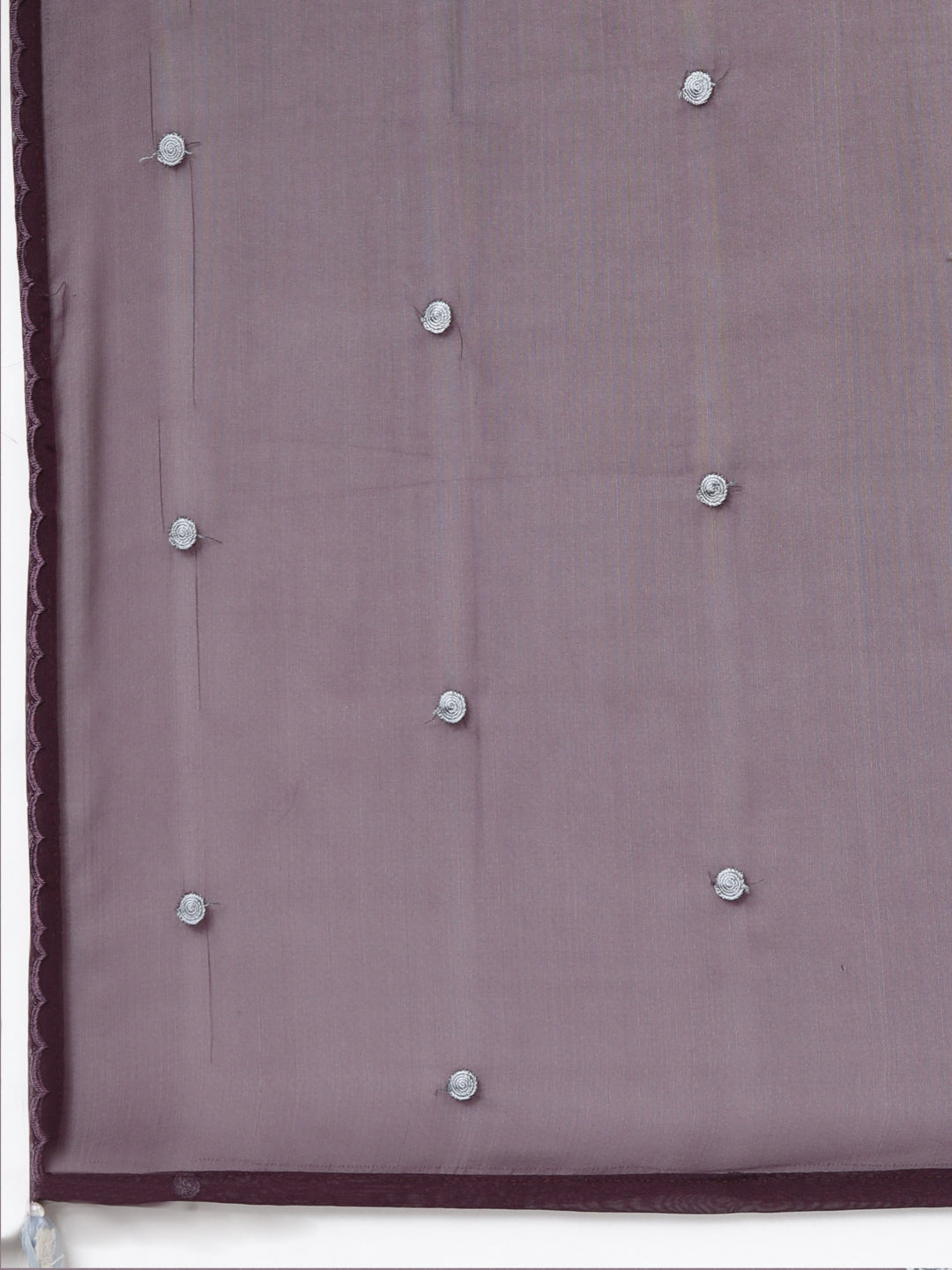 Neerus Purple silk printed sharara suit set - detail view 4