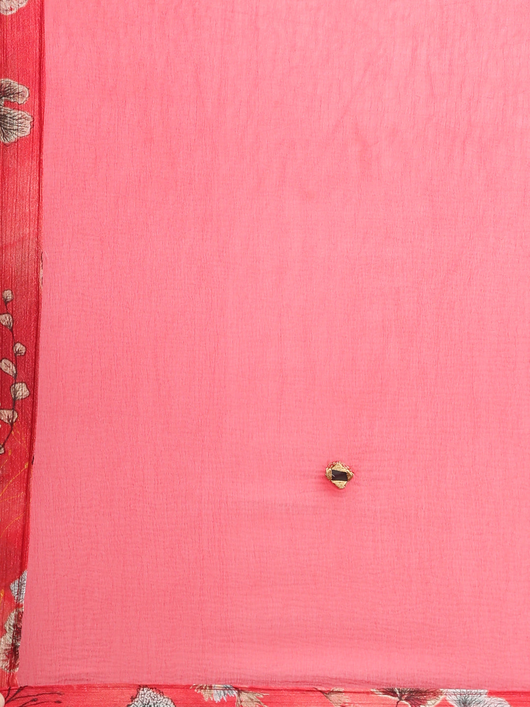 Neerus Red printed straight kurta set with dupatta - detail view 4