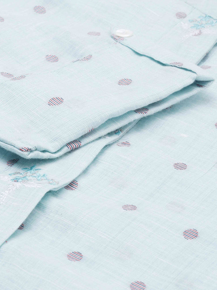 Neerus Green printed straight kurta - detail view 1