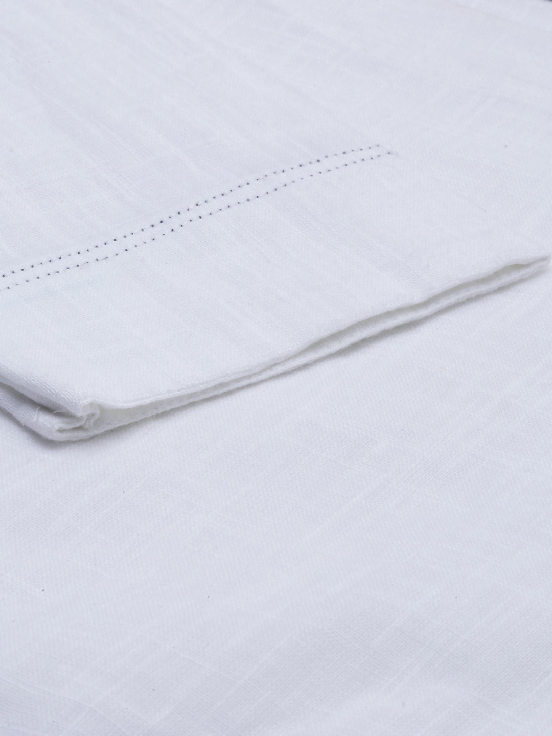 Neerus White printed A-line kurta - detail view 4