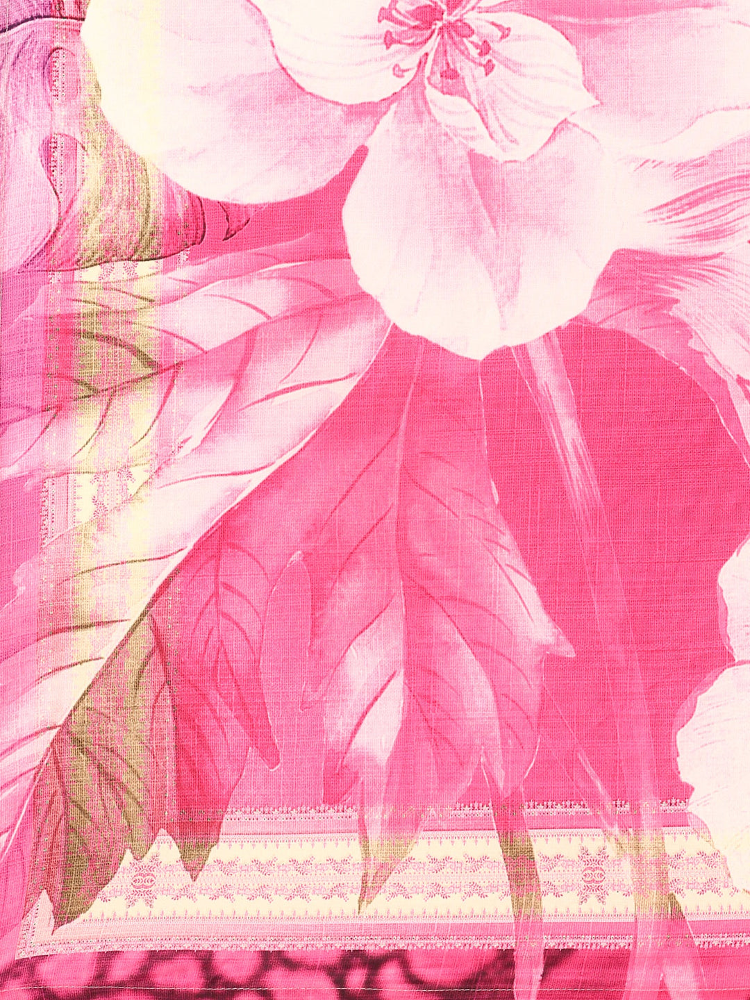 Neerus Pink rayon embellished floral suit set - detail view 4