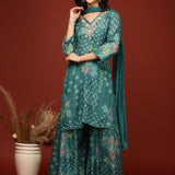 Rama Crepe Printed Three Piece Set