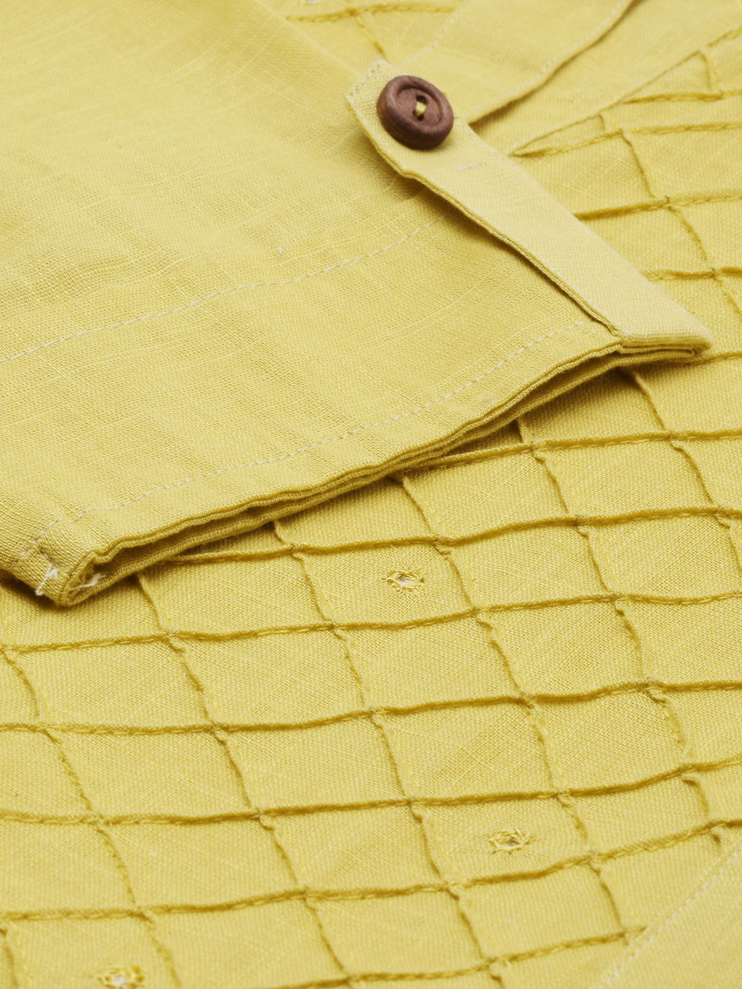 Neerus Green embroidered straight kurta - detail view 1