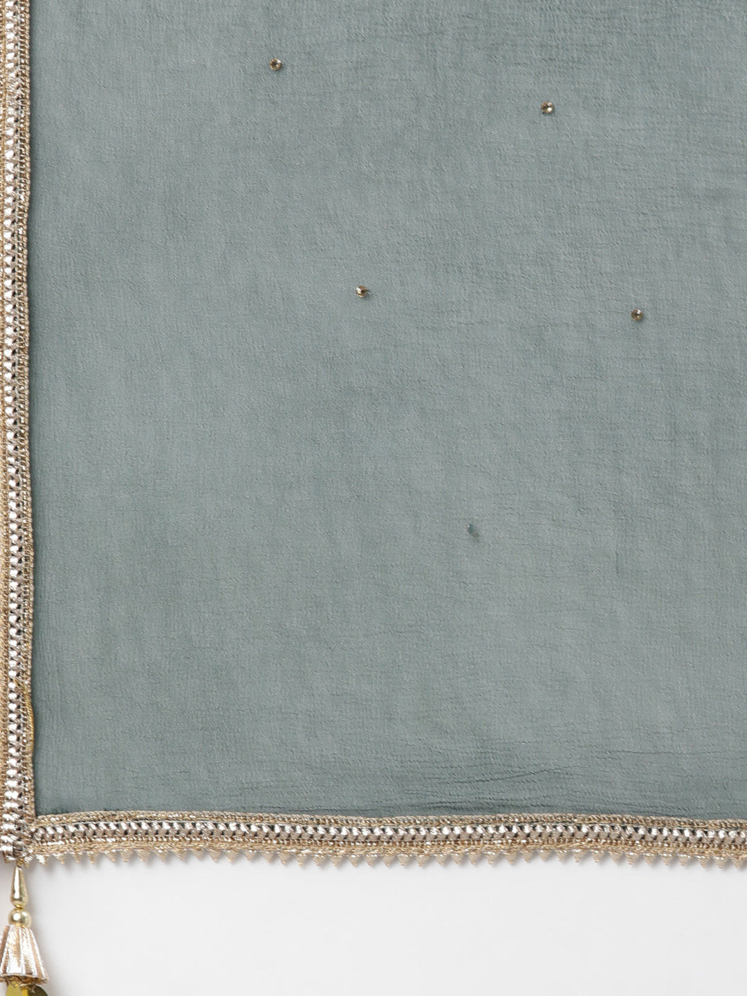 Neerus Green Chanderi Printed Kurta Set - detail view 3