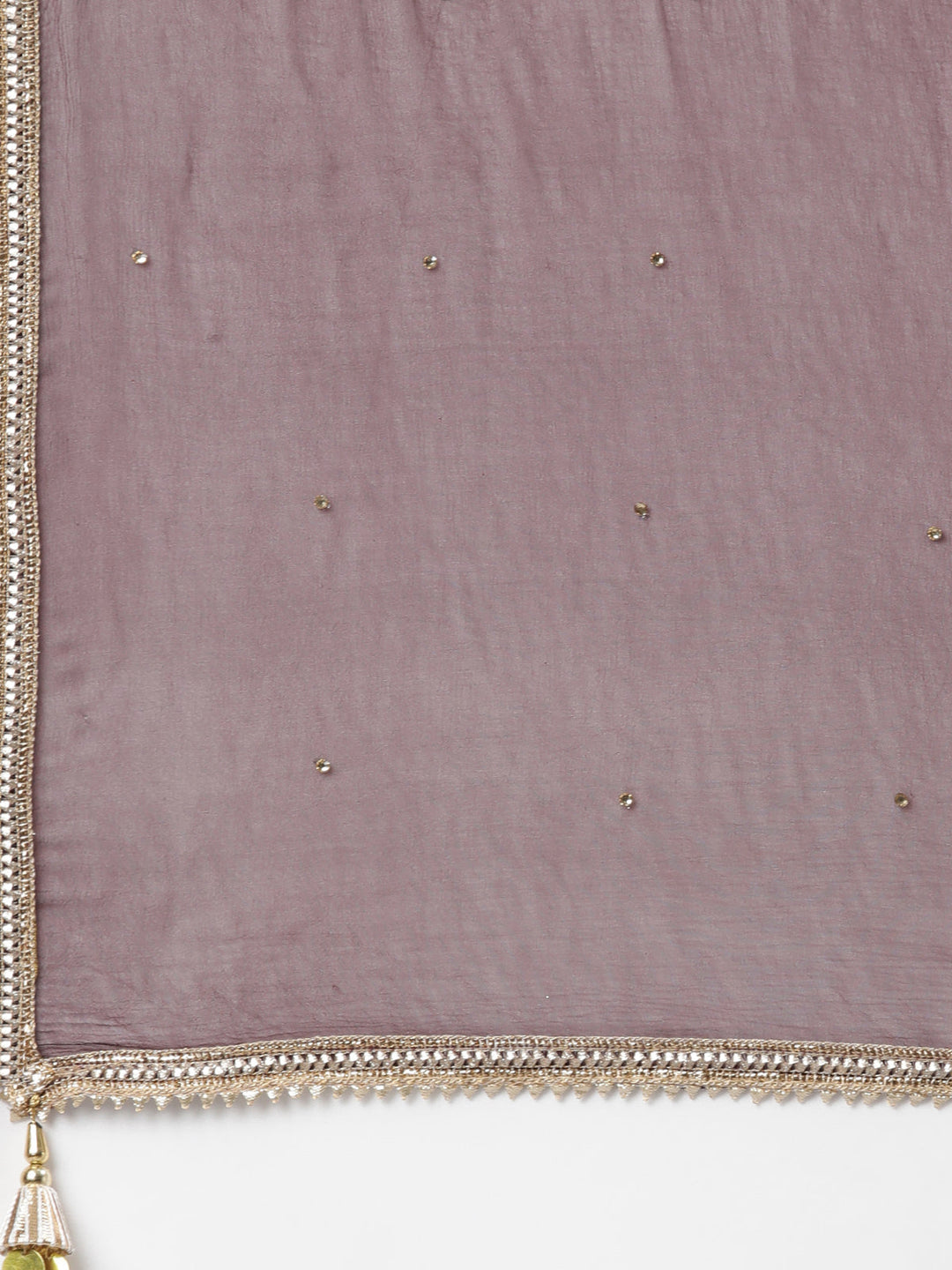 Neerus Maroon Jute Cotton Printed Suit Set - detail view 3