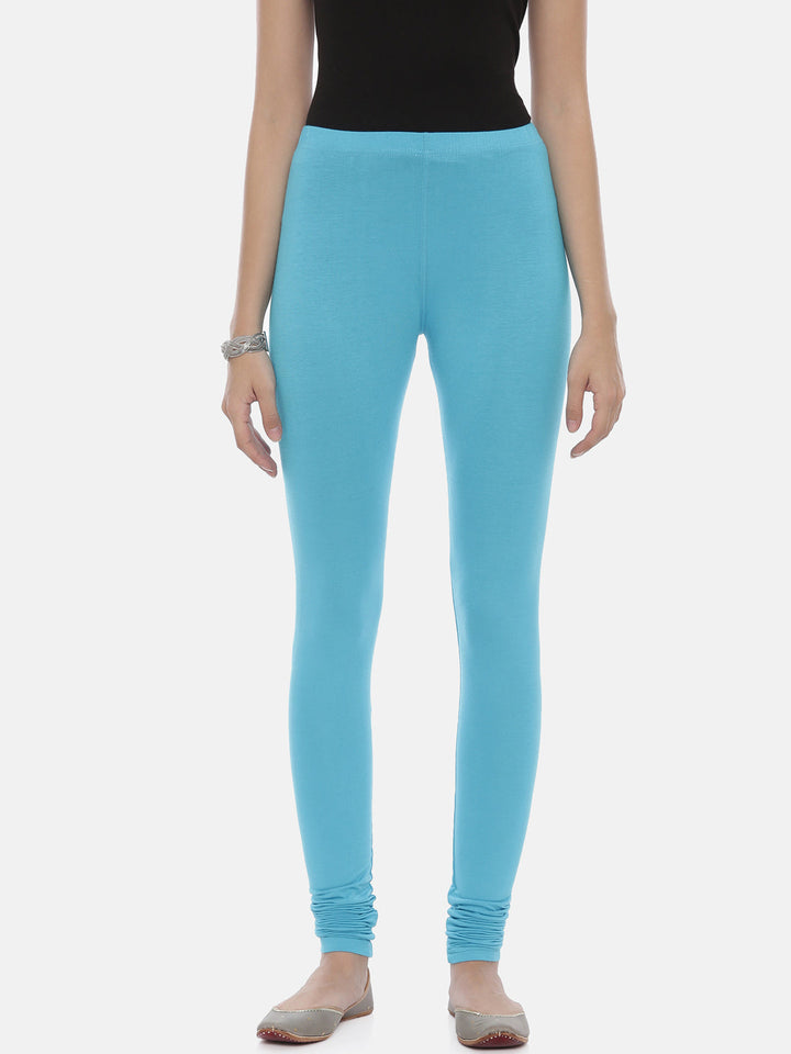 Neerus Blue lycra leggings - detail view 11