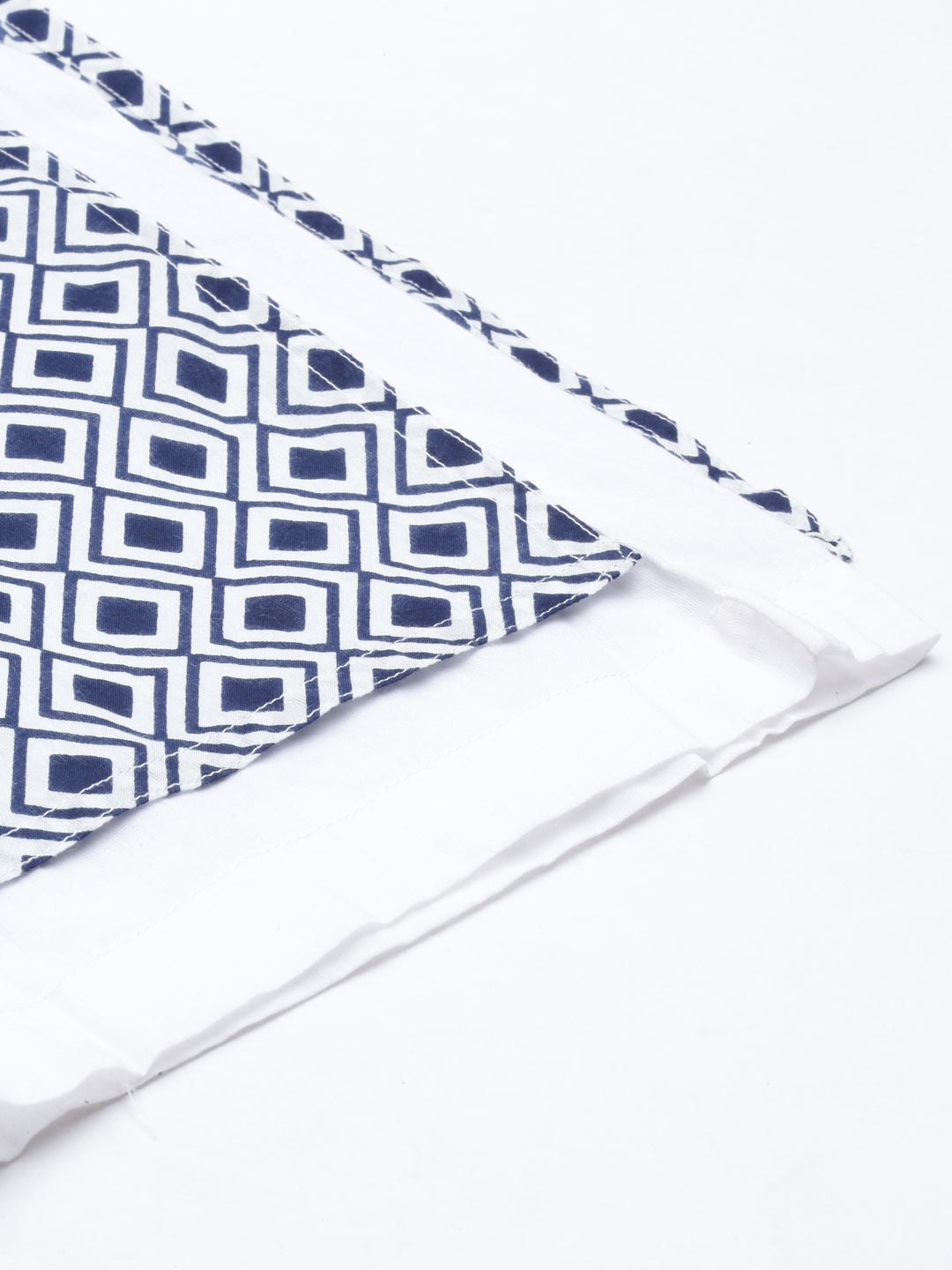 Neerus Blue cotton solid palazzo bottom - detail view 4
