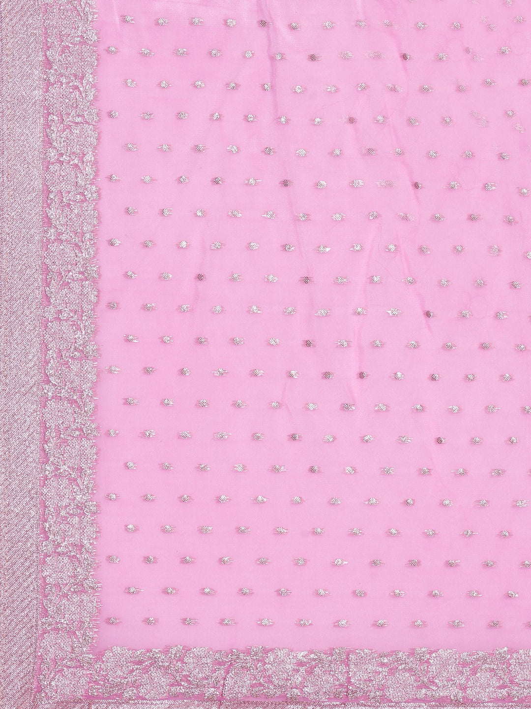 Neerus Green Organza Hand Embroidered Suit Set - detail view 5