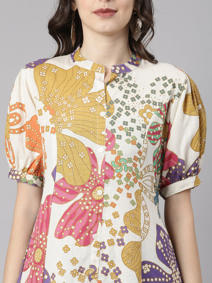 Neerus Multi Casual Quirky Straight Kurtas