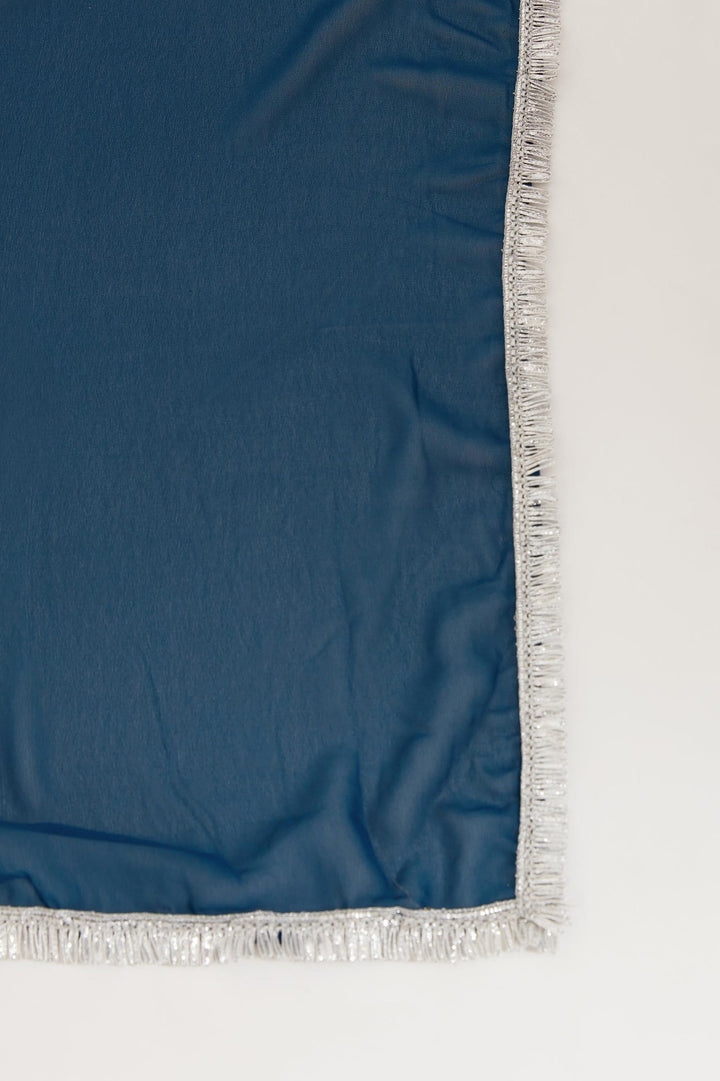 Neerus Blue Georgette Embroidered Anarkali Kurta Set - detail view 3