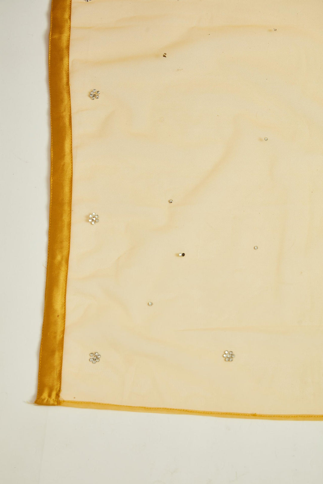 Neerus Yellow net embellished lehenga set - detail view 4