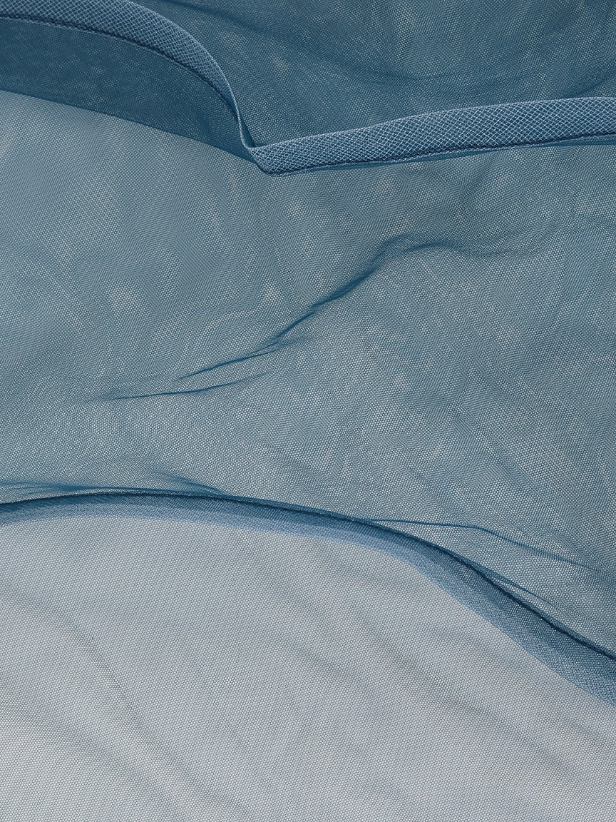 Neerus Blue net embellished lehenga set - detail view 1