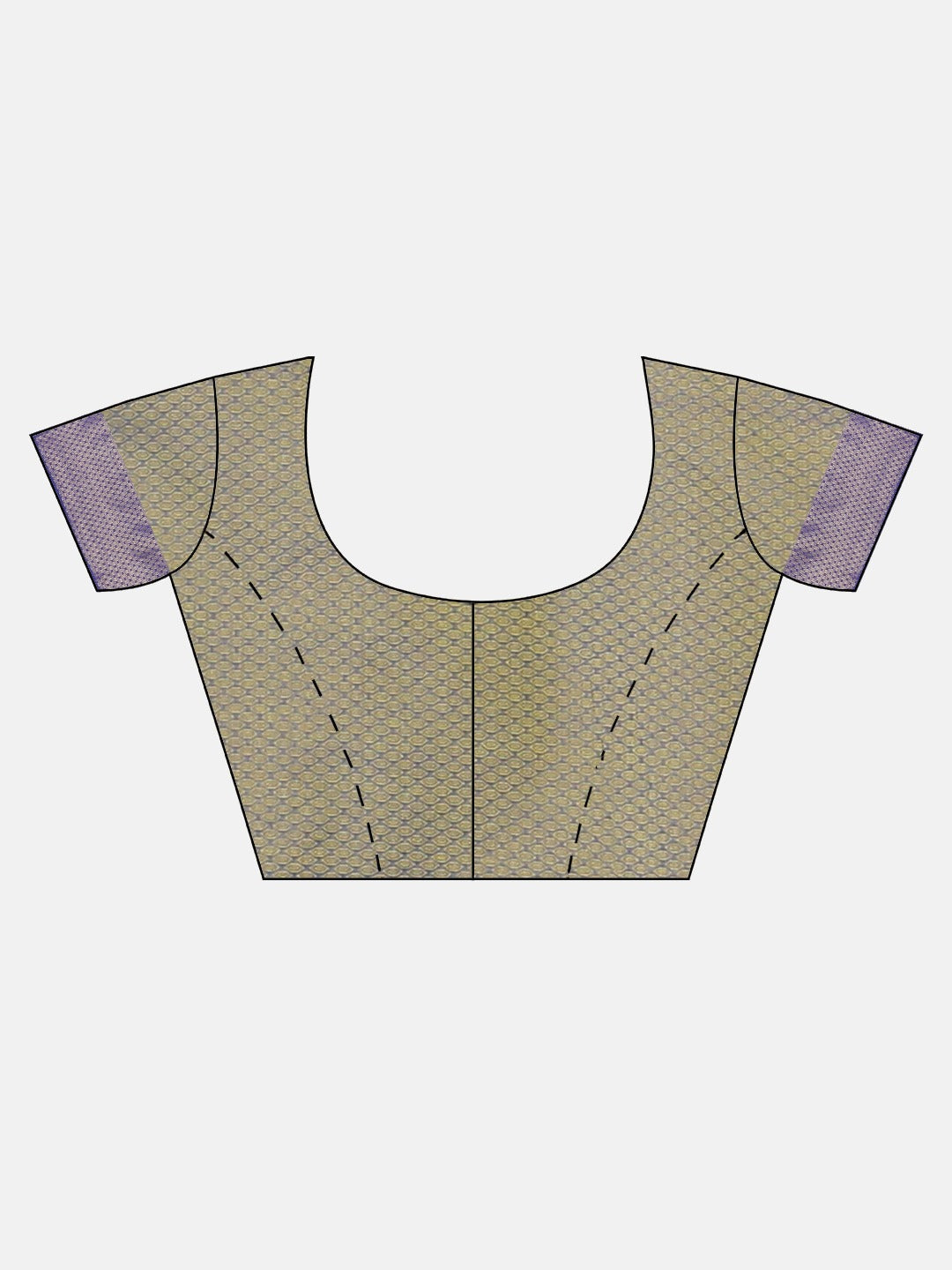 Neerus Green cotton woven saree with blouse piece - detail view 2