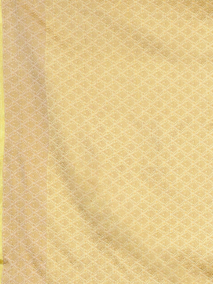 Neerus Yellow georgette embroidered saree - detail view 3