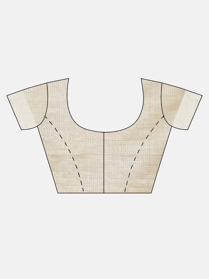 Neerus Beige tissue woven saree - detail view 2