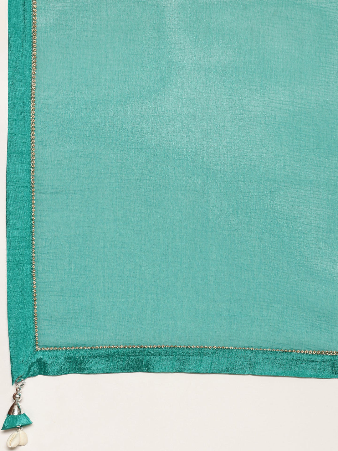 Neerus Green crepe printed lehenga set - detail view 4