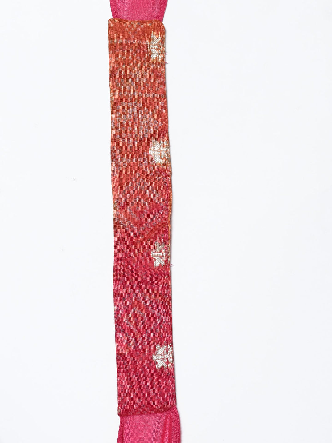 Neerus Pink chinon embroidered flared suit set - detail view 6