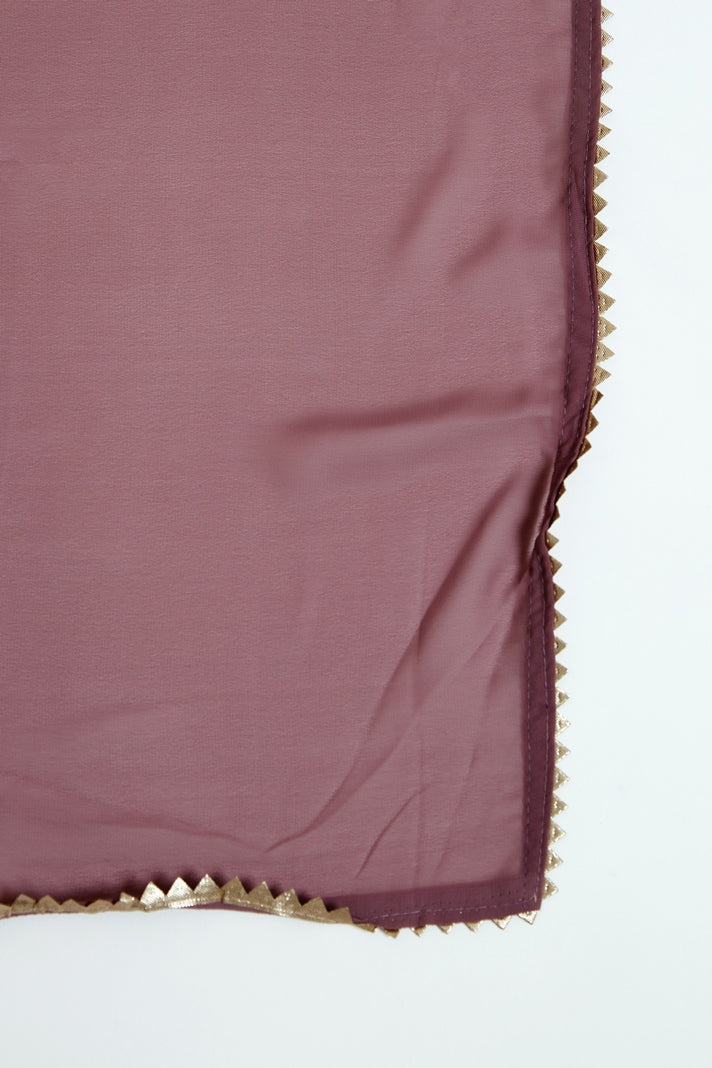 Neerus Pink georgette embroidered kurta set - detail view 3