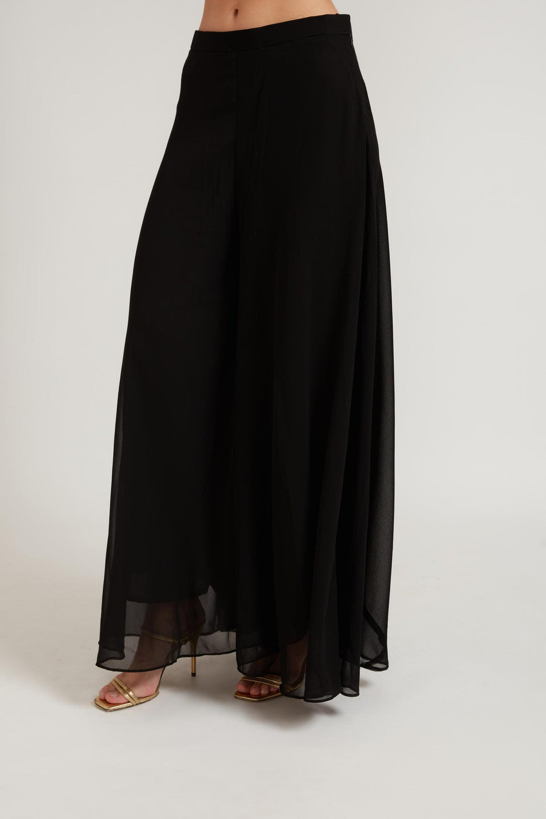 Neerus Black Georgette Embellished Suit Set - detail view 3